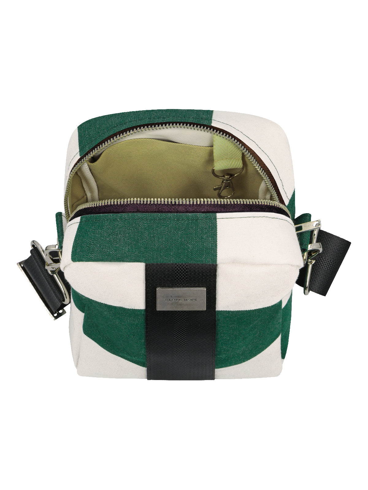 SOLEIL laukku, vihreäraidallinen