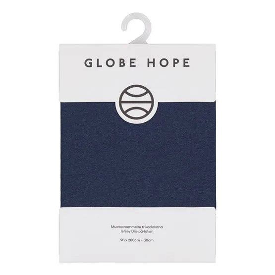 UUTTU fitted sheet, navy blue