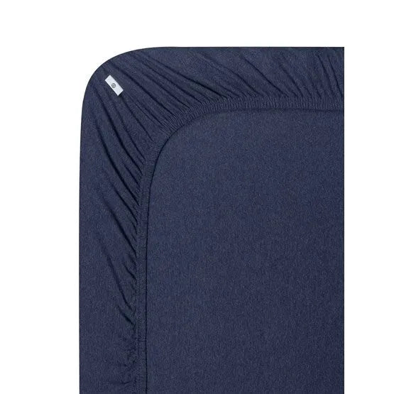 UUTTU fitted sheet, navy blue