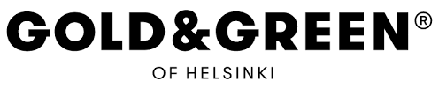 Gold & green of Helsinki, logo.