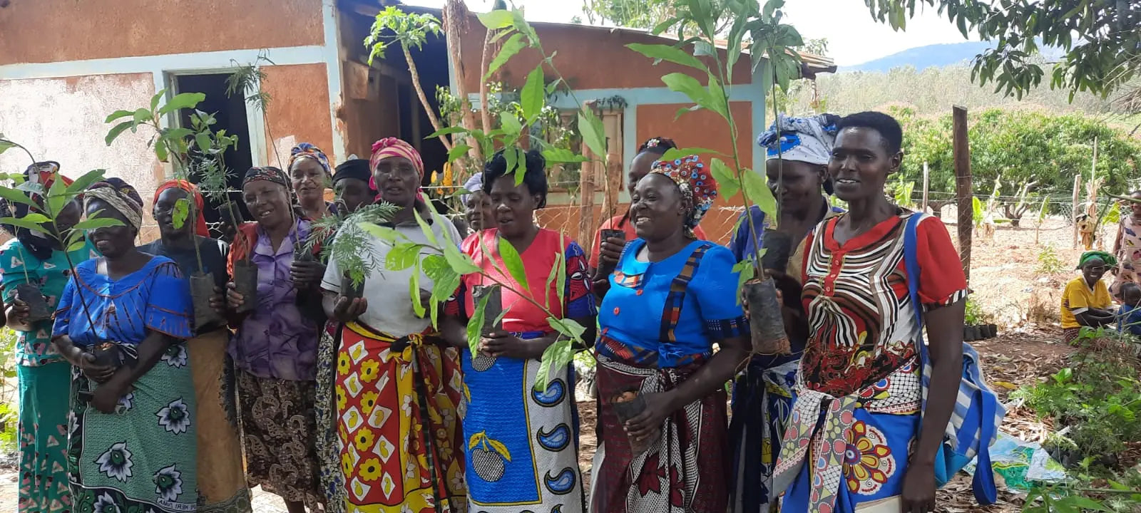 puita istuttamassa Globe Hope