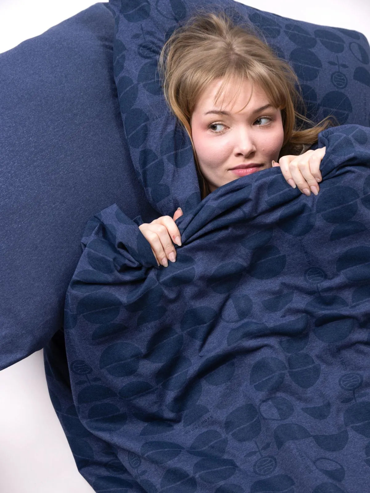 UHKU duvet cover set, navy blue