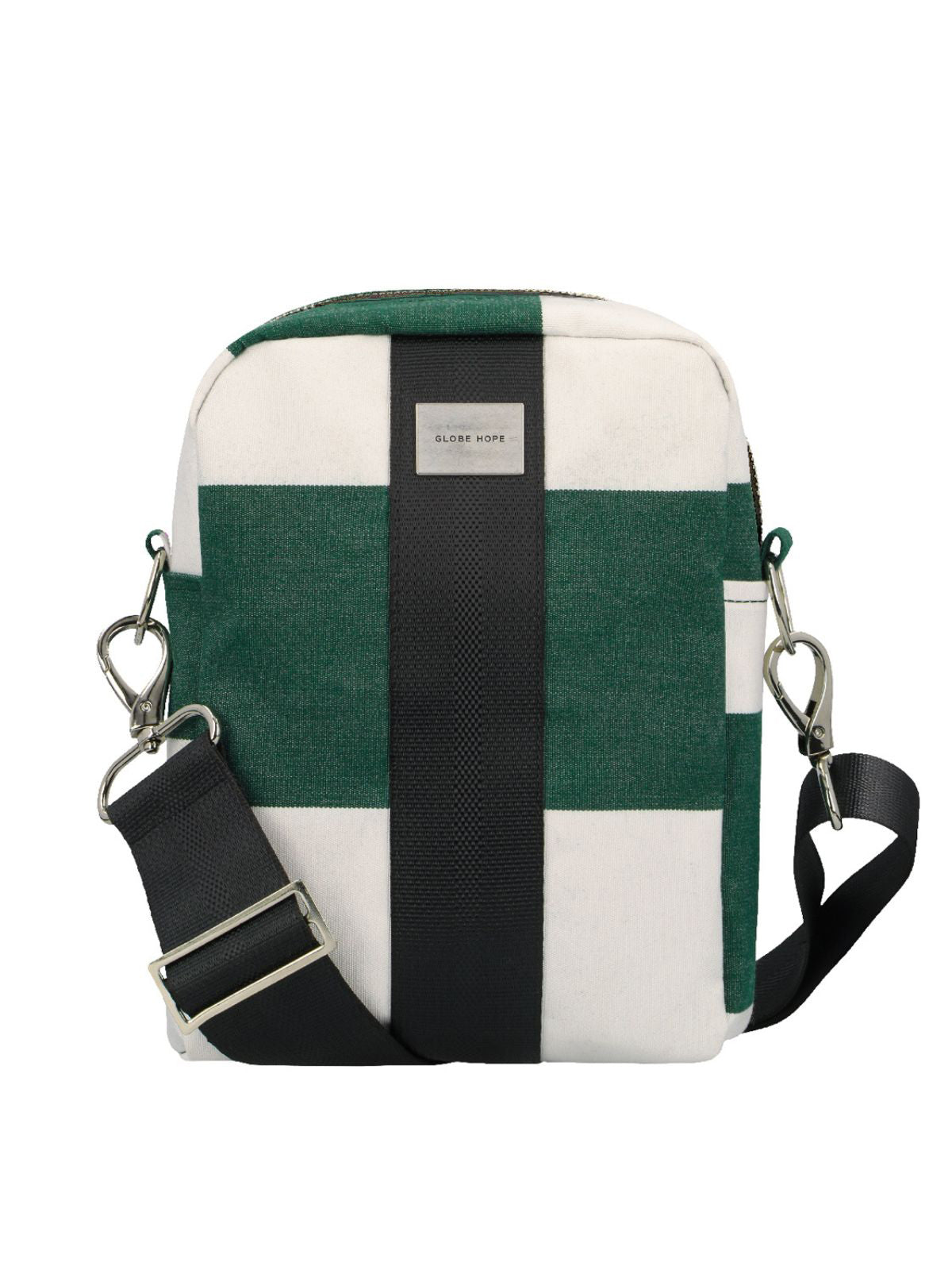 SOLEIL laukku, vihreäraidallinen