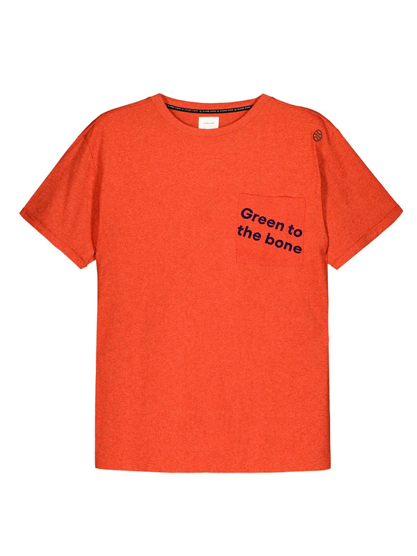 HIESU t-paita, oranssinpunainen Globe Hope