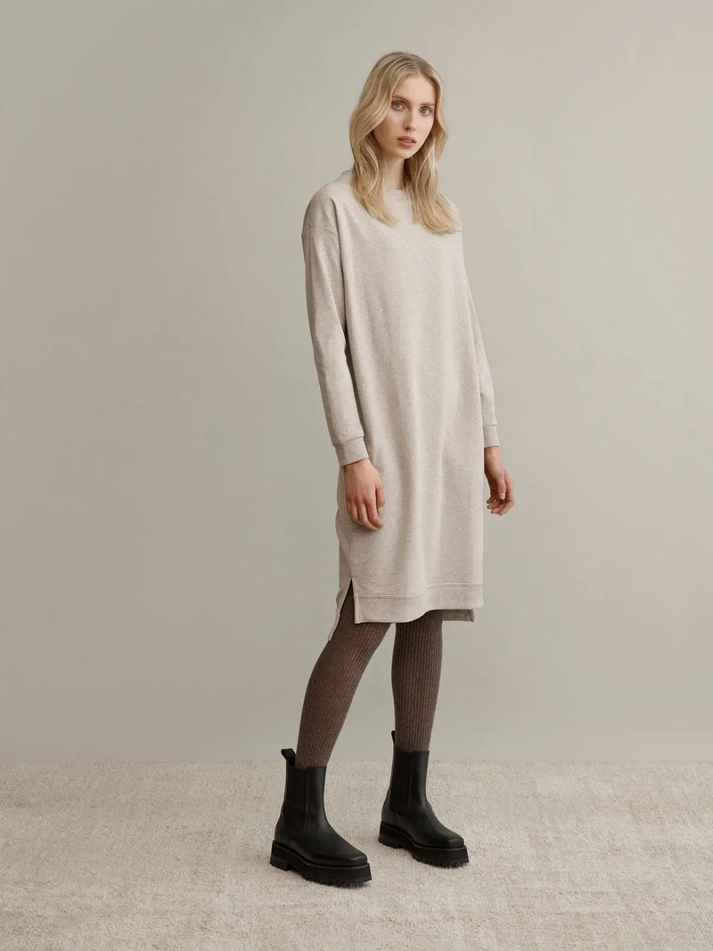 LENTIIRA sweatshirt dress, sand