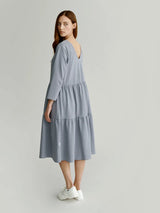 KOLMISOPPI dress, bluish grey